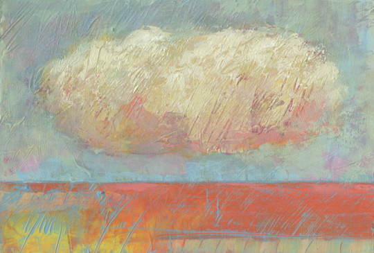 Dieter Ziegenfeuter, Frieden, Peace, Landscape with one cloud, landschaft, wolke